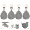 Tischtuch 4 PCs Tischdecke Anhänger Outdoor -Kleiderbügelhalter Rock Schreibtisch Klemme einfache Gewichte Stein Zubehörmäntel Schichten