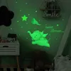 Starry Sky Astronaut Planet Star Dot Night Glow Wall Sticker Child's Child's Chambre Decoration Night Glow Glow Sticker