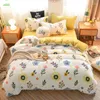 Bedding Sets Autumn And Winter Milk VELVET GOLD Mink Four Piece Set Thickened Crystal Bed Quilt Thermal Flannel Household