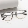 Couches optiques pour les hommes Femmes Retro Designer 2809 Fashion Acetate Fibre-Glass Frames European and American Oval Style Anti-Blue Light Lens Assiette avec boîte