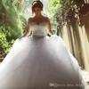 Дизайнерские роскошные кристаллы с длинными рукавами бальные платья свадебные платья стразы
