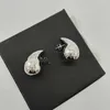 Boucles d'oreilles à goujon en acier inoxydable à gouttes d'eau pour les femmes minimalistes bijoux imperméables simples