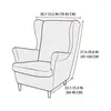 Stoelbedekkingen Jacquard Wing Stretch Spandex fauteuil Slipcover met stoelkussenkussen Elastische bank vaste kleur bankkap
