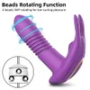 Andra hälsoskönhetsartiklar Bluetooth -appsträngande vibrator för kvinnor som roterar teleskopisk dildo Remote G Spot Clitoris Stimulator Toys för vuxna T240510