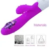 Andra hälsoskönhetsartiklar G Spot Dildo Rabbit Vibrator för kvinnor Dual Vibration Sile Waterproof Female Vagina Clitoris Anal Massager Toys Shop T240510
