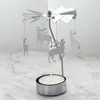 Kandelhouders roterende houder Creative Metal Tea Light Romantische wierookbrander voor Party Home Office Festival Xkw
