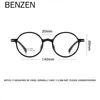 Zonnebrillen Frames Benzen Round Optical Myopia Glazen frame Men TR 90 Recept -bril Dames Vintage brillen Eyewear 5960