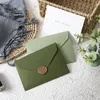 Geschenkverpackung Hochzeitspapier Business Supplies Bag Green 20pcs/Los für Speicher 16x12Cm Nachricht 300G Umschlag Einladungen Geschenkkasten Postkarten