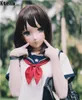 Female Sweet Girl Latex Half Head Maschera Kigurumi Occhi Cosplay Ruolo anime giapponese Lolita Maschera CrossSudred Doll Face Make Up5355342