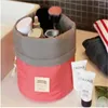 Stume da stoccaggio 1pcs Donne rotonde Tampon Bagna cosmetica impermeabile Cosmetica Organizzatore di viaggi per viaggi da viaggio per la custodia