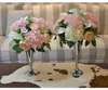 Bougends Vases en métal Gold / Silver Vase Vase Mariage Central Piete Centraire Route Road Flower Rack For Home Decoration IM878 /