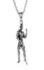 Stark man hantel hänge halsband rostfritt stål kedja muskel män sport gåva passess hip hop gym smycken för manliga halsband7351602