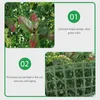 Fleurs décoratives en plastique calice clôture fausse fond de mur vert verrouillage gazon pelouse ménage ldpe (polyéthylène à haute pression)