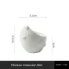 Plates White Chick Ceramic Cooking Dish Abstract Animal Dipping Saucer Cutlery Delicate Dessert Pastry Bowl Kitchen Utensils