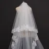 Bridal Veils Lace Cathedral 2 Layers Wedding Veil 3 Meters 2T Cover Face With Comb Blusher Accessories 244R