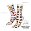Men's Socks L Flags Maritime Signals Sailing Boat Women's Casual Crazy All Year Long Gift