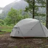 Tents and Shelters 2/3 person camping tent Ultralight 150D 210T nylon double-layer waterproof backpack for hiking with free paddingQ240511