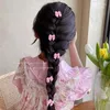 Clips de cheveux Small Bow épingles à cheveux mignons accessoires de casseurs de rose de pêche fille couple Clip de la coiffure douce 5pcs 5pcs