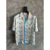 Casablanca Pingpong Silk Shirts Holiday Casual veelzijdige shirt Button Up Beach Shirt Casablancas