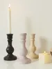 Titulares de velas Decoracionas para habitacionas decoração de casa rústica Creative Candlestick Presente de casamento para o casal EV DeKorasyon Aksessearlar