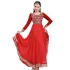 Ethnic Clothing New Oriental womens clothing adult red elegant long sleeved embroidered clothing Indian classic dance clothing DQL6068L2405