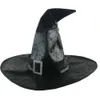 Witch Cap Ruched Accessory Large Women's For Holiday Halloween Party Dark Medieval Wizard Hat Cosplay Hats 929 s