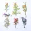 Decorative Flowers 10pcs Plastic Grass MINI Fake Tree Christmas Decorations For Home Scrapbook Wedding Wreaths Artificial Plants