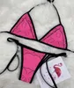 Seksowne stroje kąpielowe dla kobiet T-back bikinis strój kąpielowy z kryształową marką Swirt Spódnicę Plaża jednoczęściowa garnitury S-XL 111