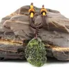Natural Moldavite green aerolites crystal stone pendant energy apotropaic4g5g lot rope Unique Necklace 2103193714150