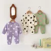 Ensembles de vêtements 8471 CORÉE CHANGE ENFANTS 2024 PRINTEMPLE JUPLE POLLAGE MIGLE POLKA-DOT Baby Girl Pantalon à manches longues 0-4Y