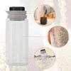Förvaringsflaskor breda munnmatburkar KLAR Köksbehållare för mjölbehållare ris