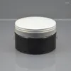 Storage Bottles 30pcs 100g Empty Black White Brown Cosmetic Face Cream Clear PET Jar Container For Packaging Skin Care Pots Tin