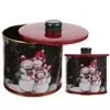 Bouteilles de rangement 2 pcs ménage de Noël bonbon de bonbons de bas de bonbons