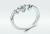 Europese vrouwen Girls 925 Sterling Silver Dange Wedding Finger Rings Maat 5910812166235296