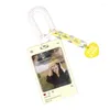 Frames Transparent Ferrule Stationery Card Protection Sleeve Keyring Acrylic Korean Bus Holder Dropship