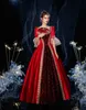 Etnische kleding rood 18e eeuw Rococo Royal Gothic Court Dress Retro Barokkostuum Renaissance Rococo Marie Antoinette kostuum baljurkl2405