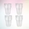 Tass jetables Paies 60pcs plastique transparent transparent épaississer l'eau potable de fête de fête pour le restaurant du bar à la maison