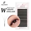 False Eyelashes Ericsson W-shaped eyelash extension prefabricated volume fan makeup products natural Q240510