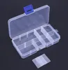Nuove scatole da stoccaggio da 10 scomparti box per la pesca trasparente per la pesca quadrata cucchiaio cucchiaio per le esca box su scatole accessori per pesci 2623984