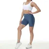 Shorts actifs 2024 Smile Shape Hip Women Sports Yoga Sexy Running Samless Hight Hight Push Up Workout Bicker Fitness Gym