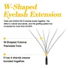 Falska ögonfransar Masscaku Högkvalitativ mjuk naturlig syntetisk mink Skin W Design Prefabricerad volymfläkt Eyelash 0,05/0,07mm 3D-10D Extender Tool Q240510