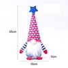 Ship Patriotic DHL To 50Pcs Gnome Celebrate American Independence Day Dwarf Doll 4Th Of July Handmade Plush Dolls Ornaments Fy2605 911 s