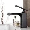 Bathroom Sink Faucets High Quality Brass Material ORB Finish Single Lever Water Fall Tap Basin Faucet