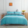 Sängkläder sätter fast färgmikrofiber sängkläder täcke täcker kudde tre-stycken set i lager
