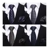 Seal Tie Set Fashion Brand Gist Gift Silk Tie Pocket Squares Man Set Set Heartie Man Blue Dot Wedding Accessories День любителей любителей