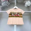 Fashion bébé t-shirts Red Apple Match Cotton Girls Boys Corchons à manches courtes Designer Kids Vêtements Enfant d'été Tees