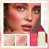 Getint mositure blush stick face roze crème wang blusher cosmetica 3 in 1 make -upbuizen gebruikt op lippen ogen wangen 240510