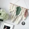 Tapisseries coton mur suspendu macrame tapissery plume bohemian hadbroad room décoration