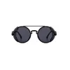 Classic Vintage Round Punk Sunglasses Gothic Steampunk Sun Glasses Fashion Trend Sunglasses Uv400 Protection Eyelasses wholesales