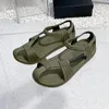 Chaussures décontractées Sandales féminines Summer 2024 Style Open Toe Teave Upper Hollow Design Femme Pêcheur non glissade Résistant